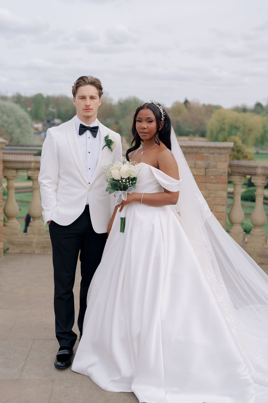Bride and groom portrait